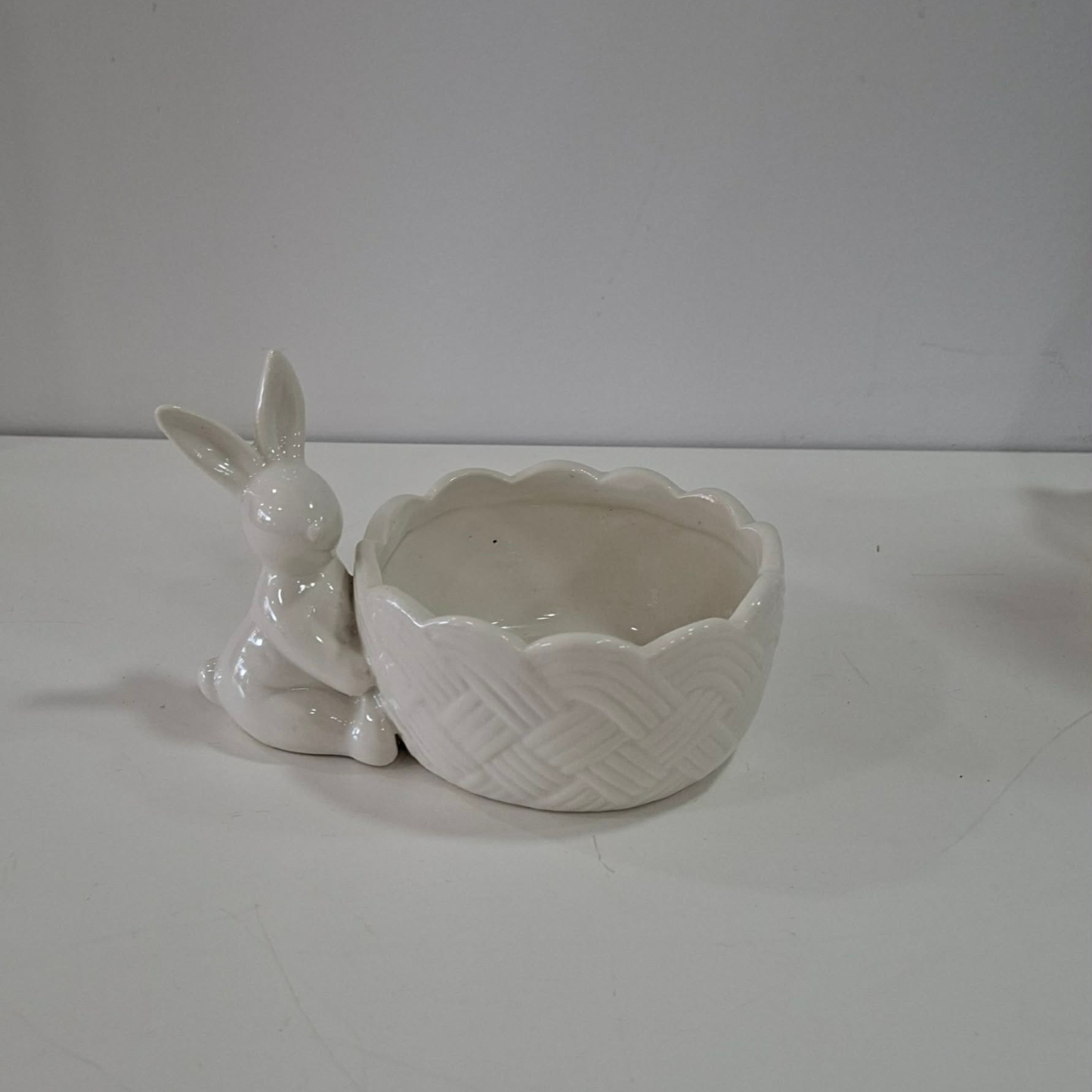 Coelho sentado c/vaso