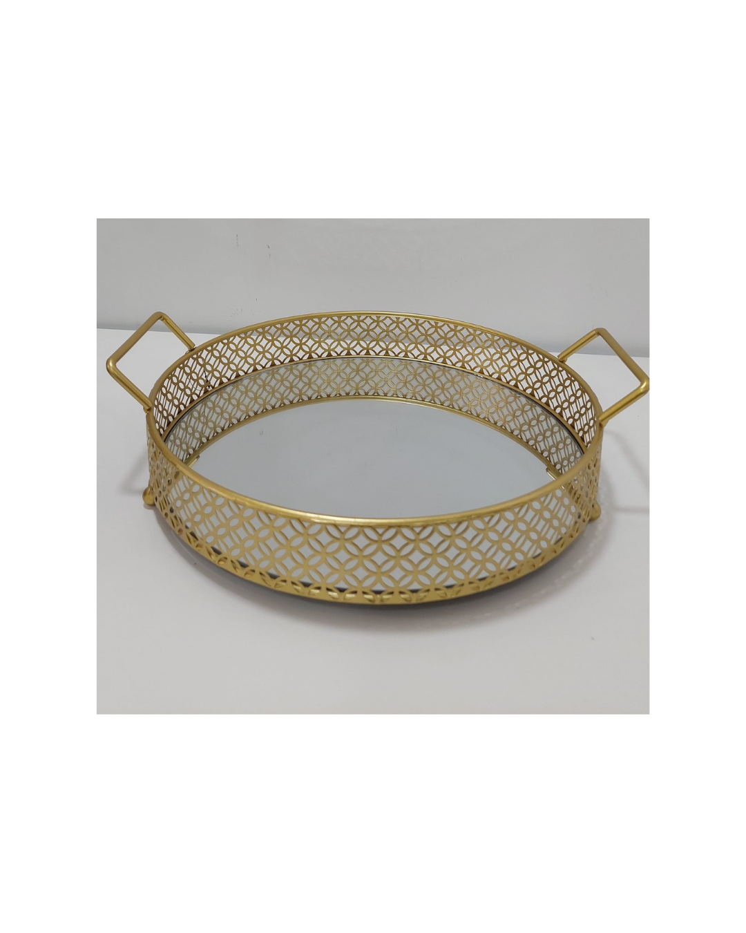 Tabuleiro Metal Dourado