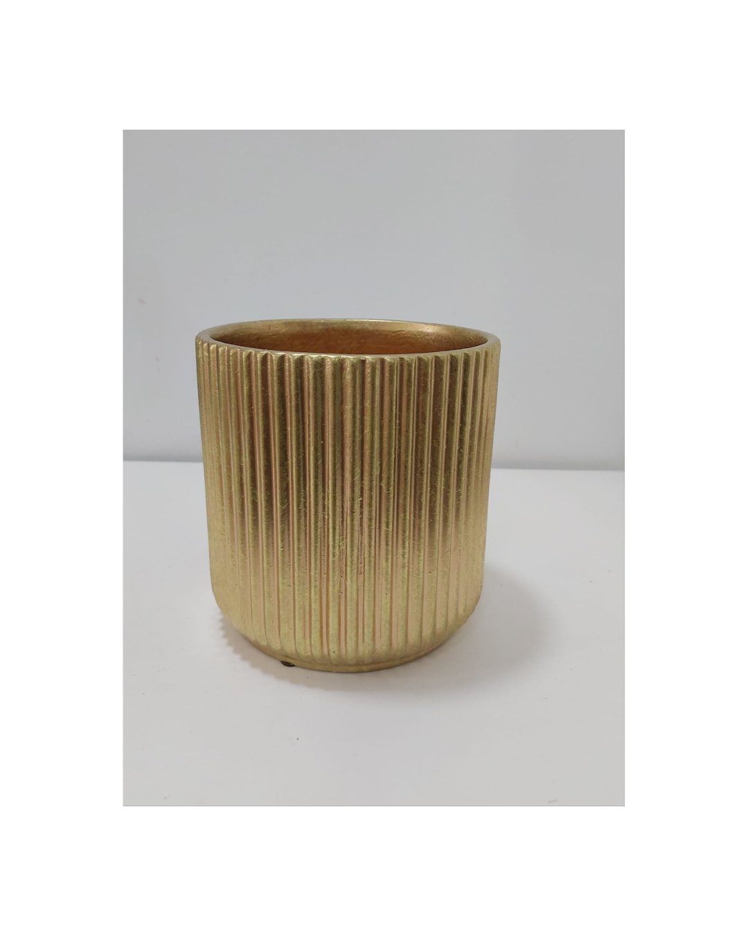 Jarra Cerâmica Dourada