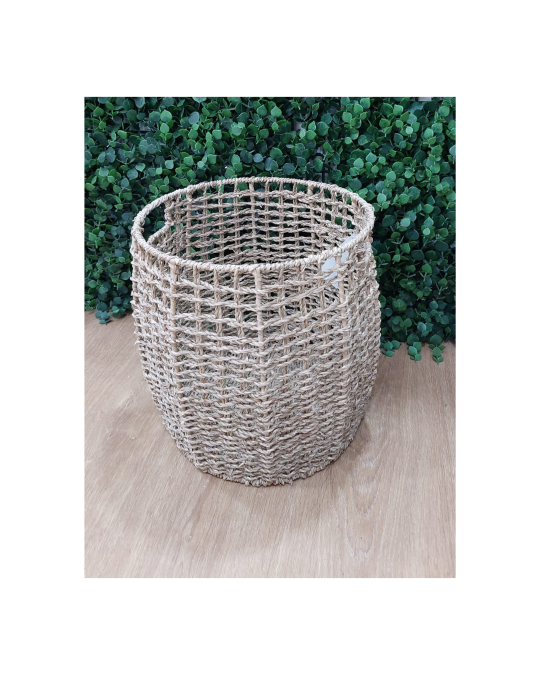 Cesto Redondo Entrelaçado Médio