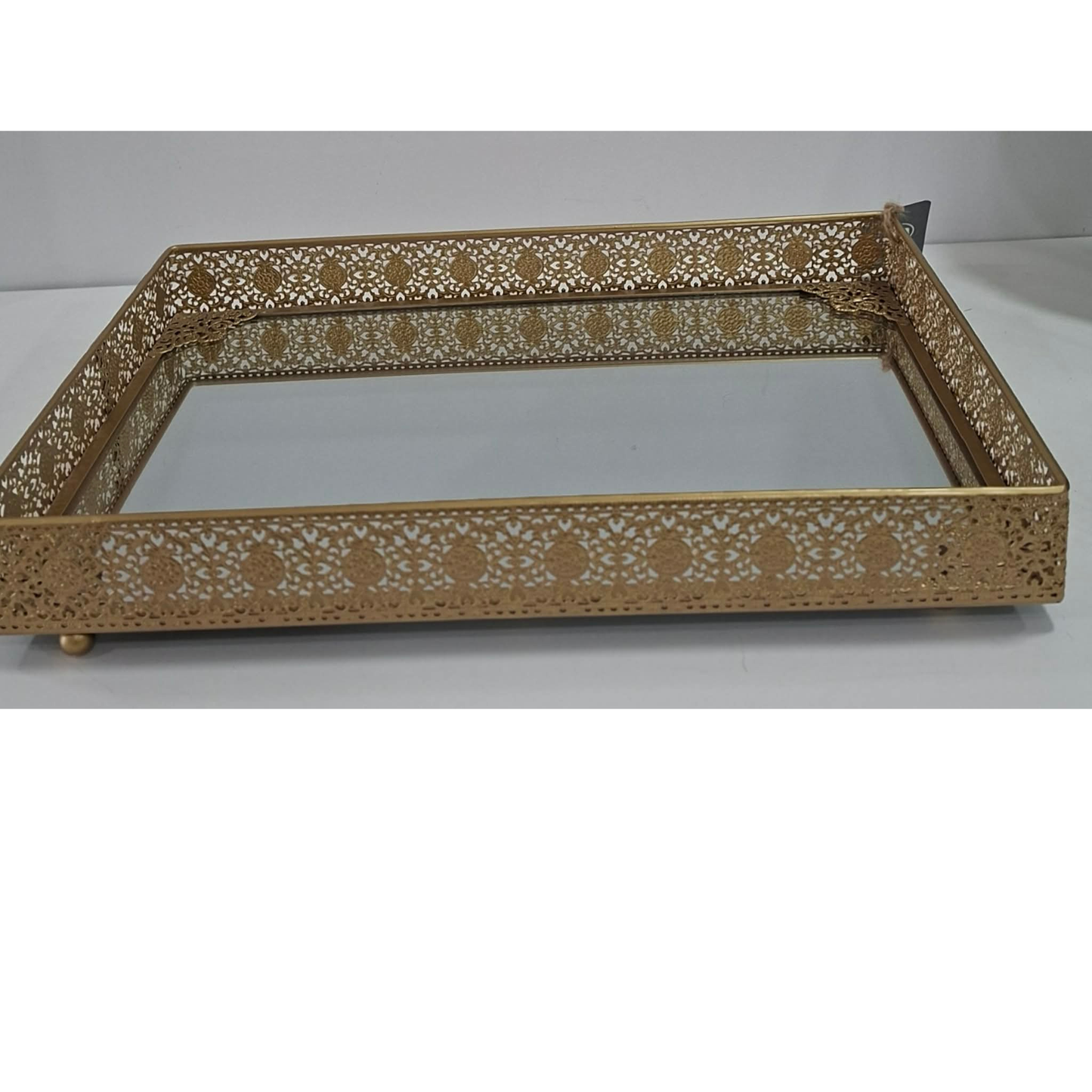 Tabuleiro Metal/Vidro Ret.