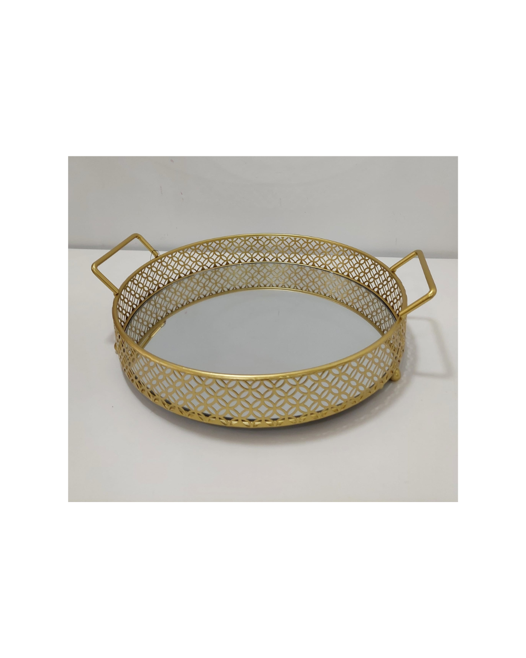 Tabuleiro Metal Dourado