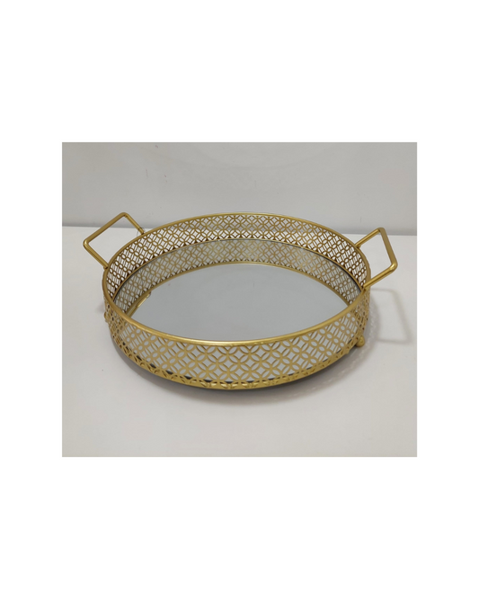 Tabuleiro Metal Dourado