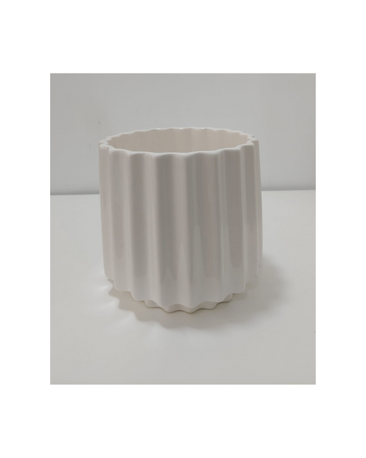 Jarra Redonda Linhas Branco