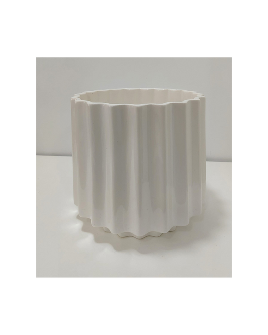 Jarra Redonda Linhas Branco