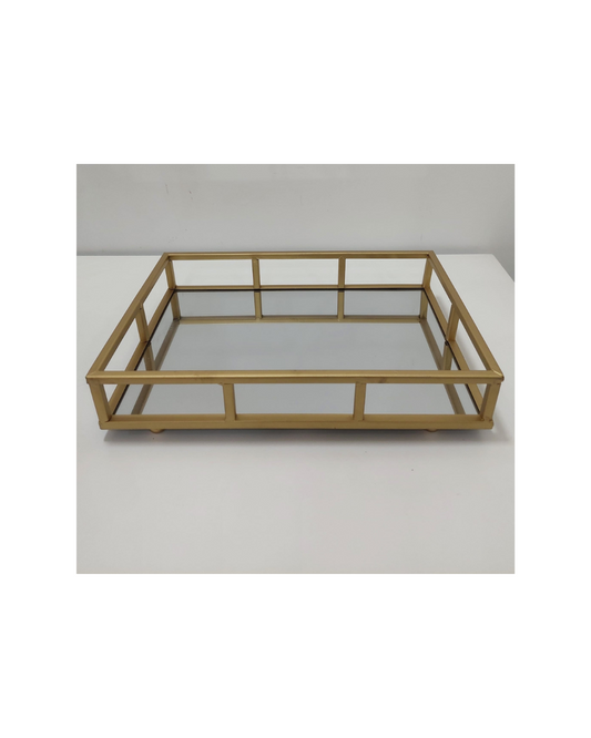 Tabuleiro Retangular Dourado