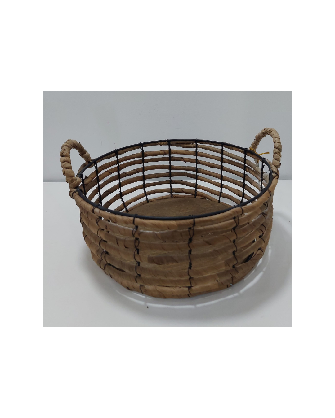 Cesto Vime Redondo com Asa