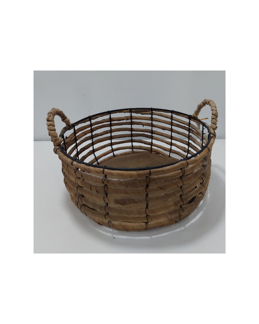 Cesto Vime Redondo com Asa