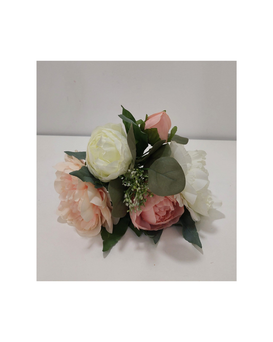 Ramo Peónias  Branco/Rosa