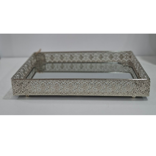 Tabuleiro Metal/Vidro  Ret.